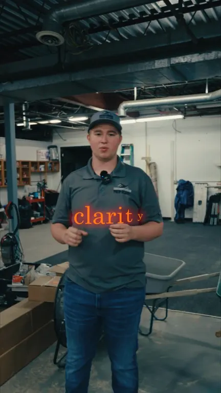 Prop Ready team member speaking to camera in the company workshop.